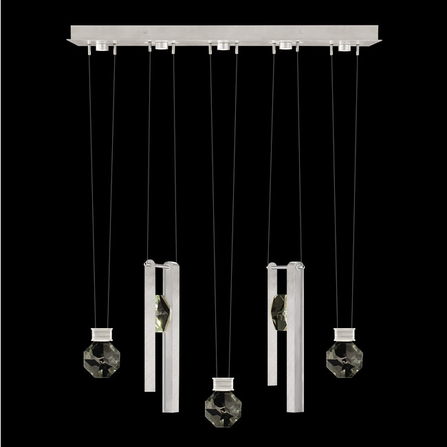 Aria Bar/Drop Linear Multi Light Pendant by Fine Art Handcrafted Lighting
