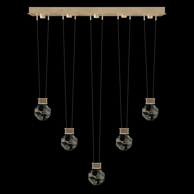 Aria Drop Linear Multi Light Pendant by Fine Art Handcrafted Lighting