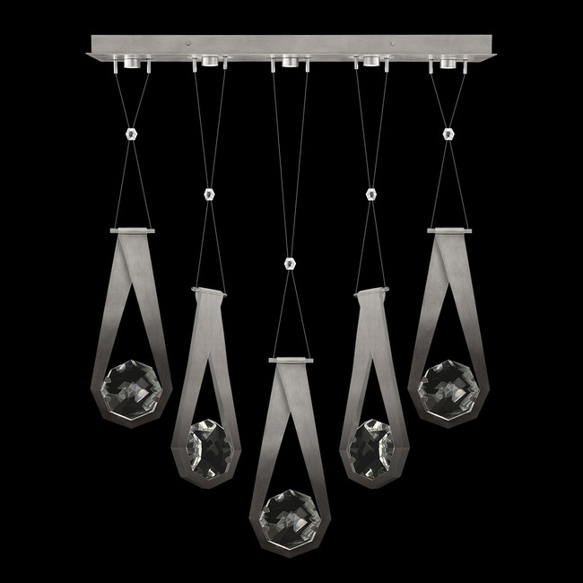 Aria Round Linear Multi Light Pendant by Fine Art Handcrafted Lighting