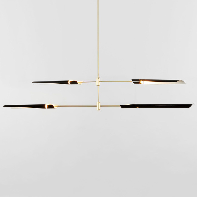 Boden Double Horizontal Chandelier by Roll & Hill