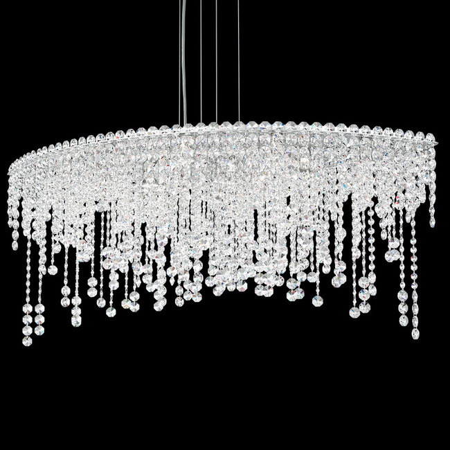 Chantant Oval Chandelier by Schonbek Signature