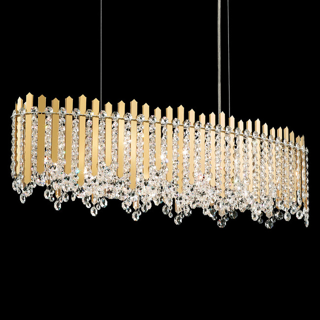 Chatter Linear Oval Pendant by Schonbek Signature