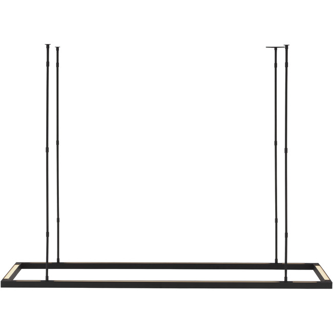 Stagger Halo Linear Pendant by Visual Comfort Modern