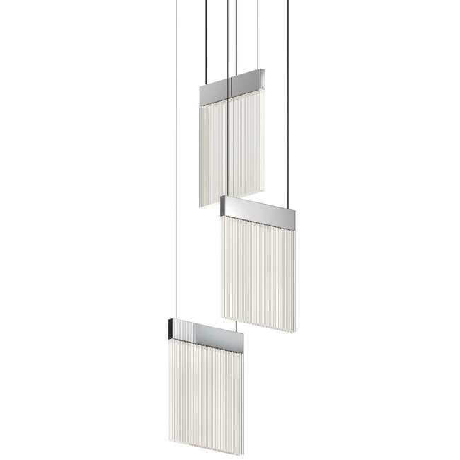 V Panels Wide Panel Multi-Light Chandelier by SONNEMAN - A Way of Light