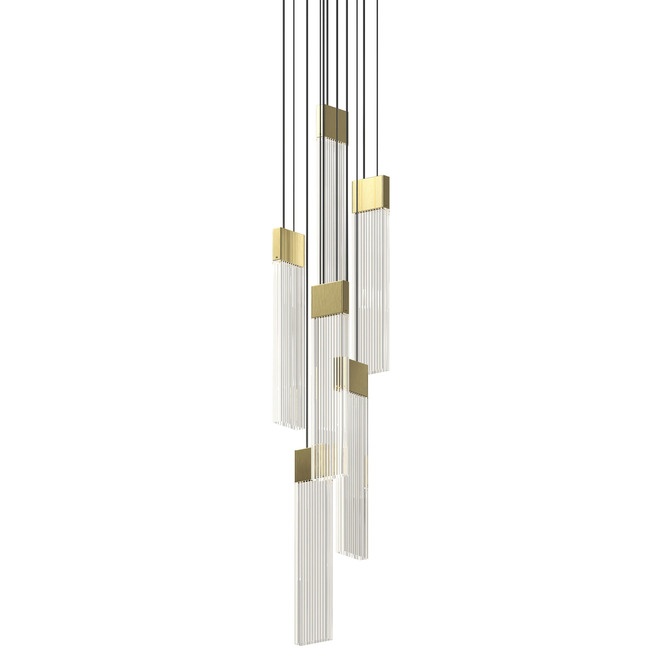 V Panels Thin Panel Multi-Light Chandelier by SONNEMAN - A Way of Light