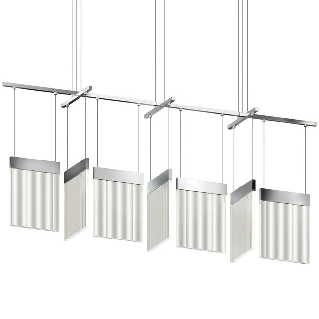 V Panels Linear Chandelier by SONNEMAN - A Way of Light