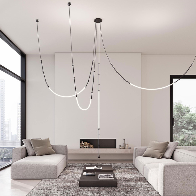 Leda 4-Light Pendant Composition by Karman