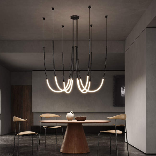 Leda 6-Light Pendant Composition by Karman