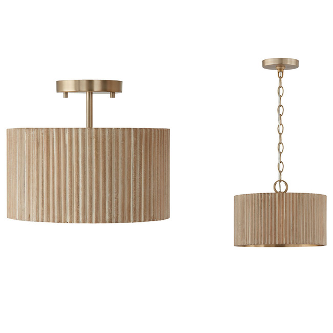 Donovan Semi Flush Ceiling / Pendant by Capital Lighting