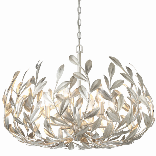 Broche Floral Chandelier by Crystorama