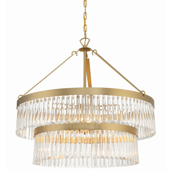 Emory Wide Chandelier by Crystorama