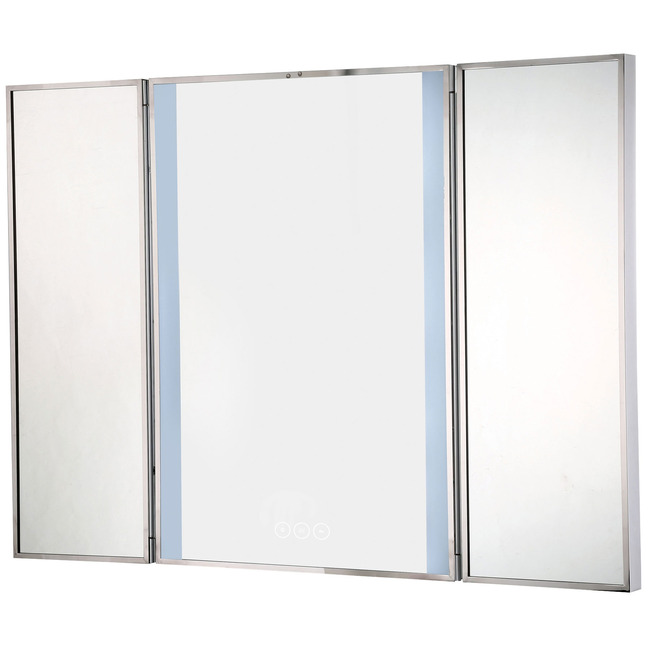Trias Gen2 Tri-Fold Color-Select LED Mirror by Eurofase