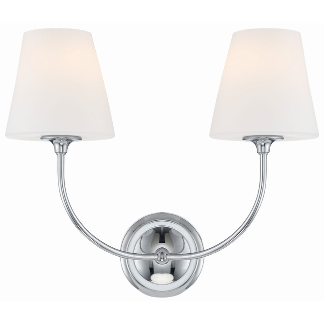 Sylvan Dual Glass Wall Sconce by Crystorama