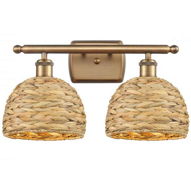 Woven Rattan Bathroom Vanity Light by Innovations Lighting