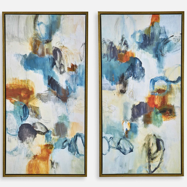 Casual Moments Framed Abstract Art, Set of 2 by Uttermost