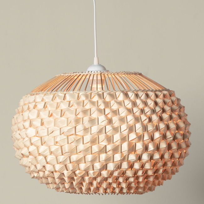 Nopales Round Pendant by Woven