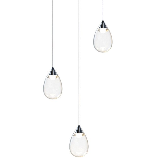 Dewdrop Round Multi Light Pendant by Et2