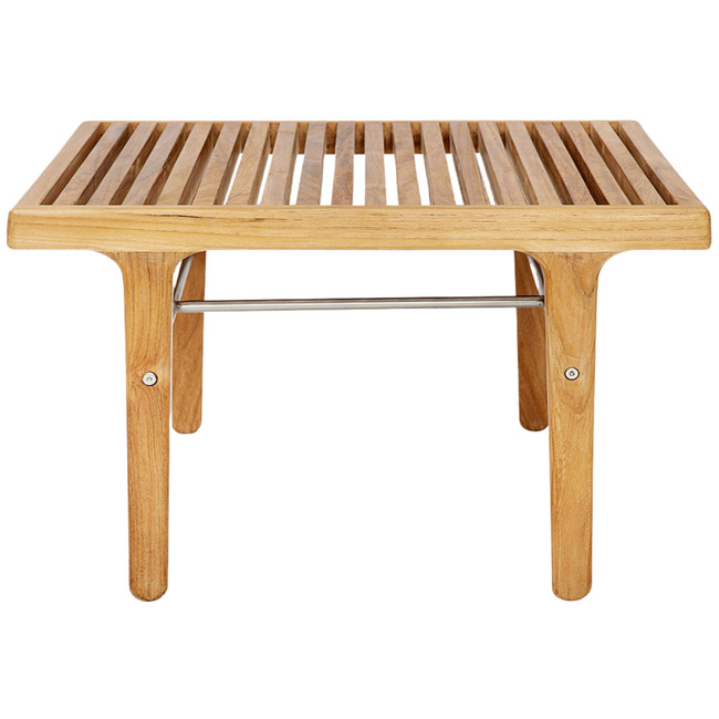 Rib Square Outdoor Lounge Table by Sibast Furniture
