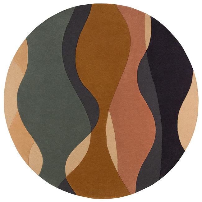 Oceane Round Rug by Toulemonde Bochart