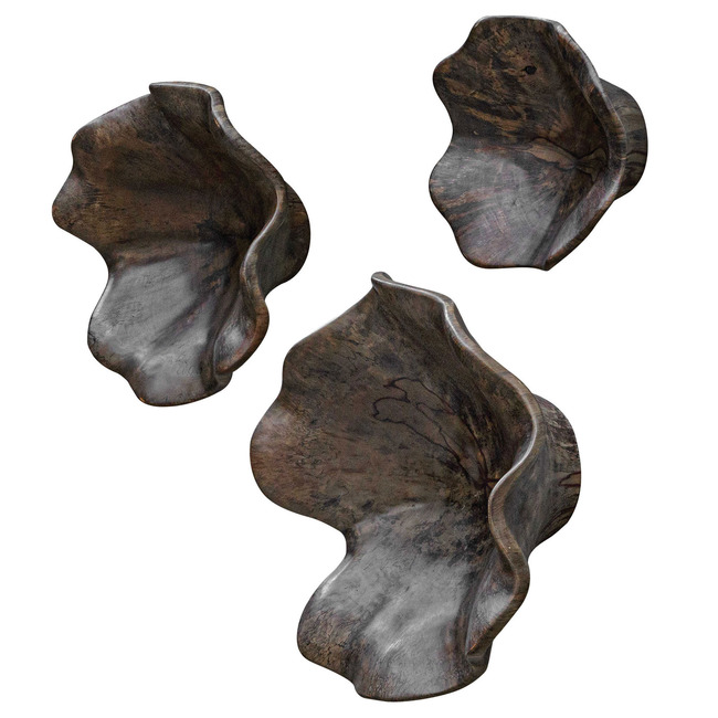 Two Wood Wall Decor Set of 3 by Uttermost