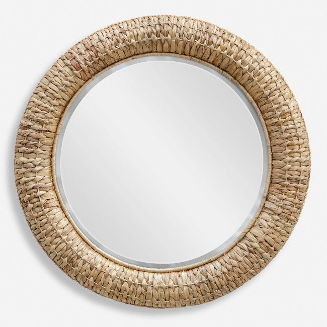 Twisted Seagrass Round Mirror by Uttermost