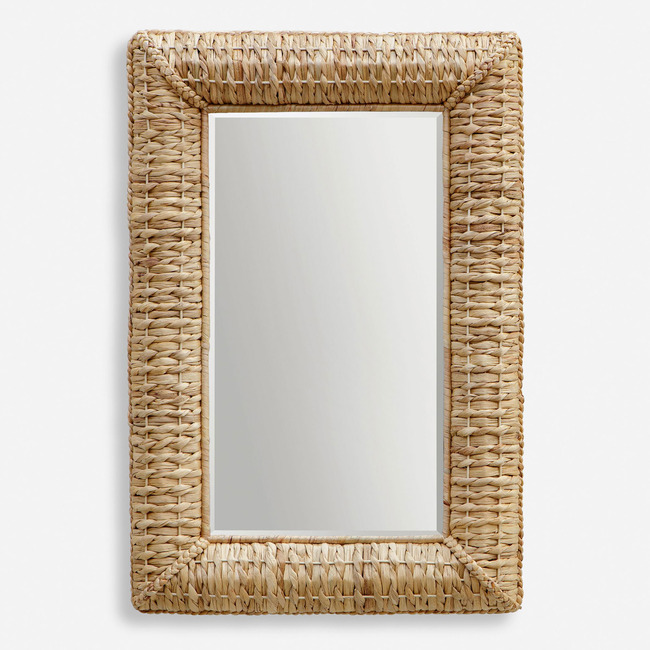 Twisted Seagrass Rectangle Mirror by Uttermost