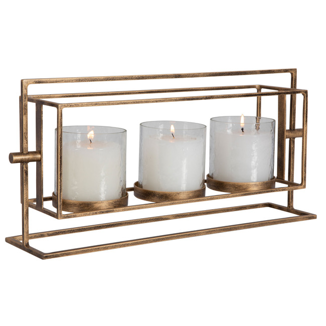 Wenman Triple Candleholder by Uttermost