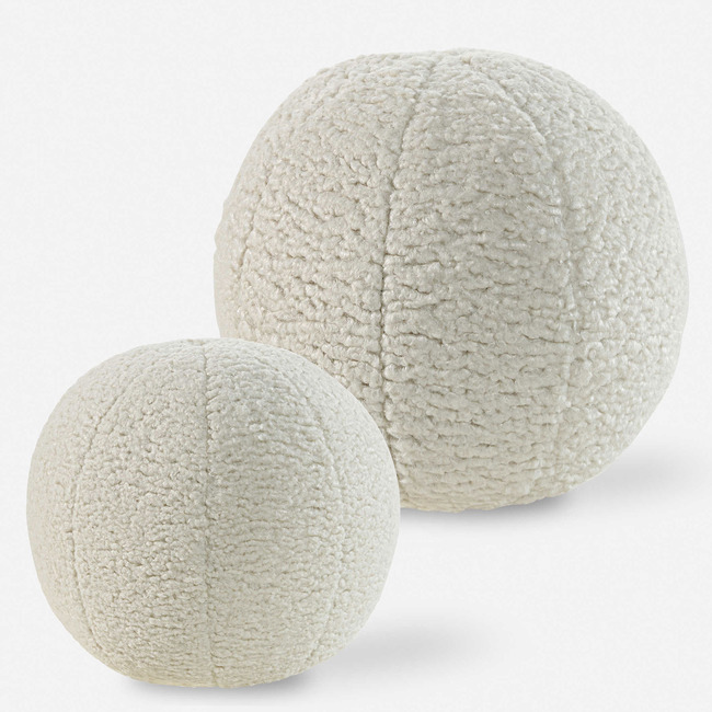 Capra Ball Pillow Set of 2 by Uttermost