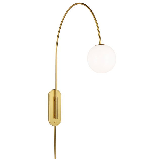 Noemie Arcing Plug-in Wall Sconce by Visual Comfort Studio