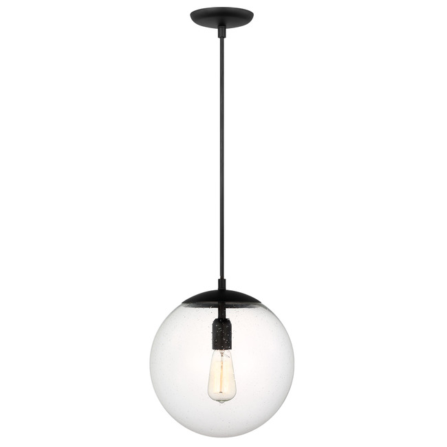 Leo Black Globe Pendant by Visual Comfort Studio