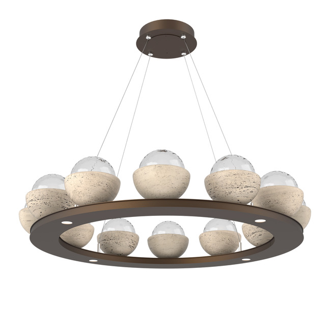 Cabochon Ring Chandelier by Hammerton Studio