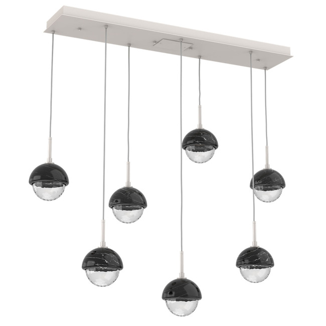 Cabochon Linear Multi Light Pendant by Hammerton Studio