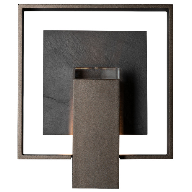 Shadow Box Medium Slate Outdoor Wall Sconce by Hubbardton Forge