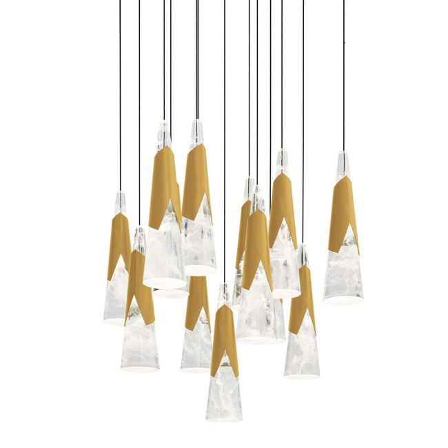 Kilt Color Select Square Multi Light Pendant by Modern Forms