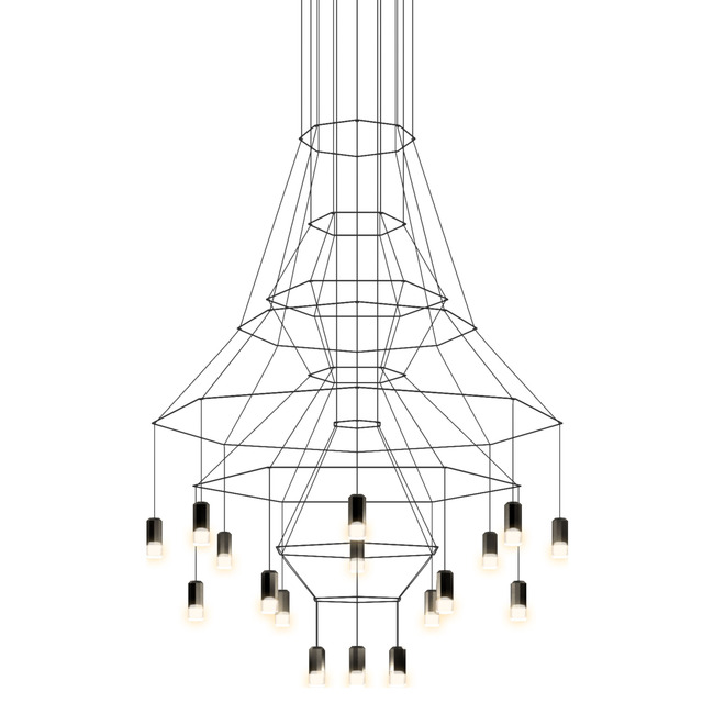 Wireflow Chandelier by Vibia