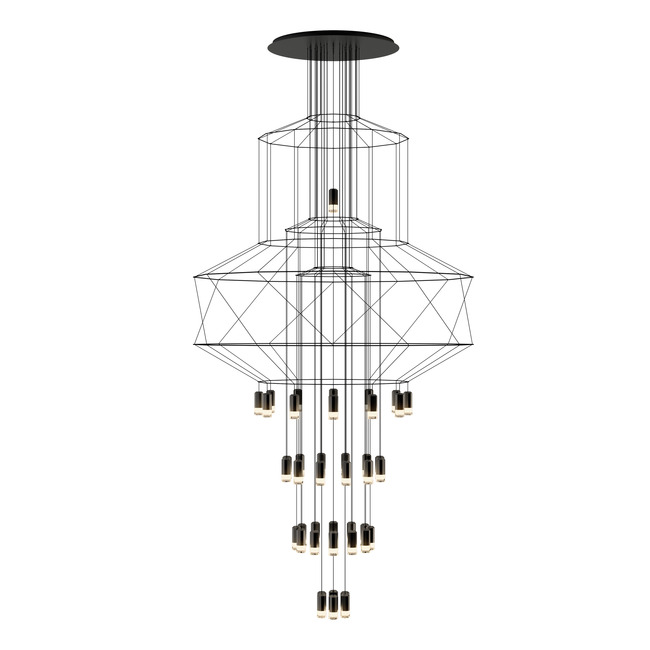 Wireflow Foyer Chandelier by Vibia