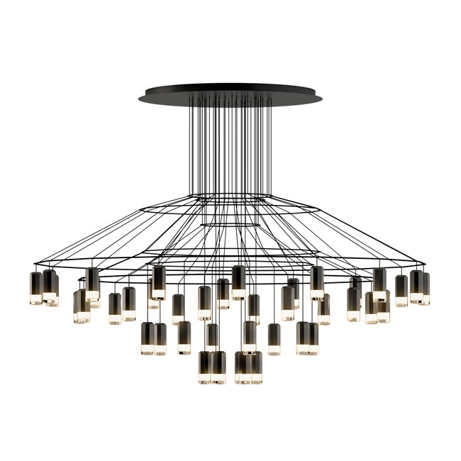 Wireflow Wide Chandelier by Vibia
