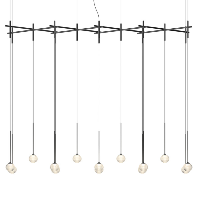 Algorithm Double Linear Pendant with Recessed Canopy by Vibia