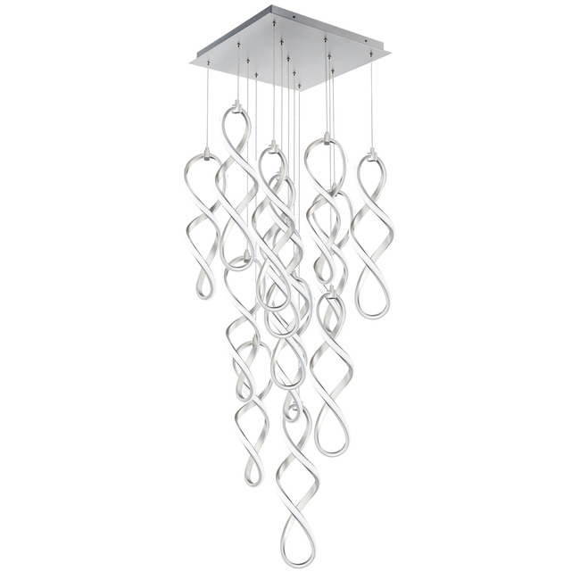 Interlace Square Multi Light Pendant by WAC Lighting