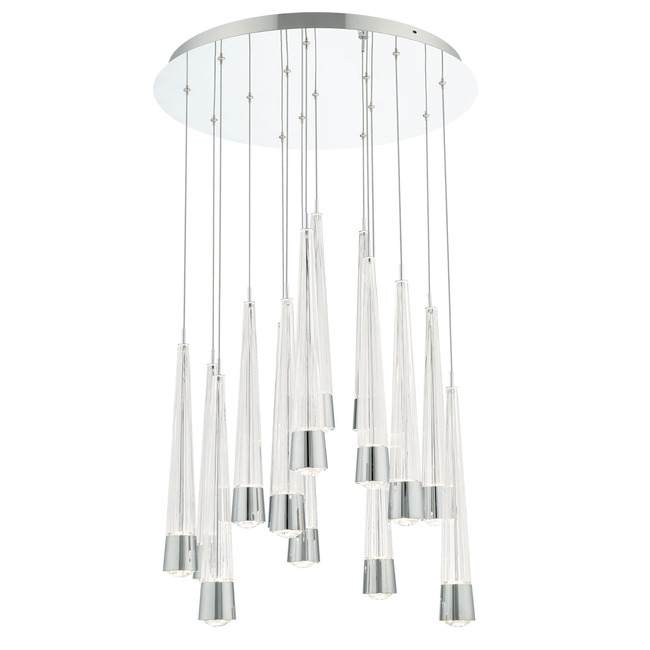 Quill Round Multi Light Pendant by WAC Lighting
