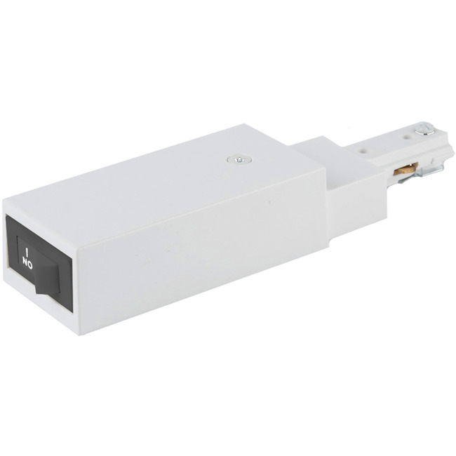 H Track Current Limiter Slim Single Live End Power Feed by WAC Lighting