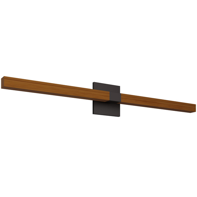 Tie Stix Wood Indirect Remote Power Vanity Light by PureEdge Lighting