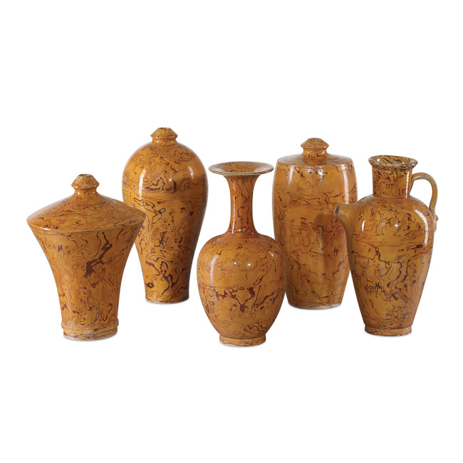 Romulus Vases Set of 5 by Currey and Company