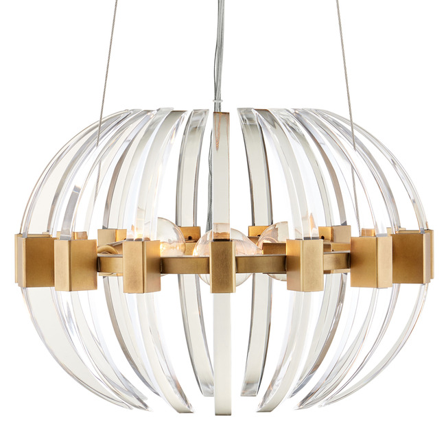 Coquette Round Chandelier by Currey and Company