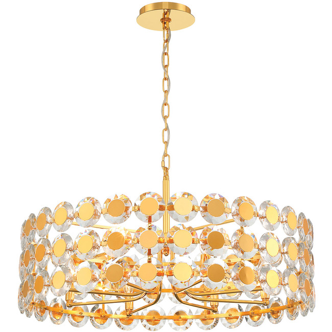 Perrene Drum Chandelier by Eurofase