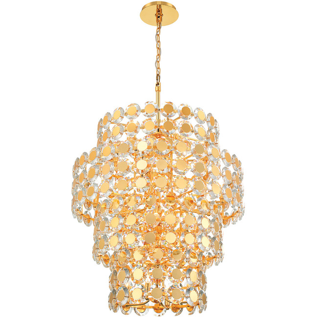 Perrene Tiered Chandelier by Eurofase
