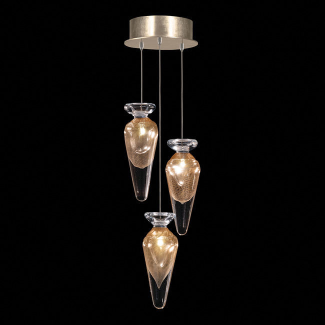Essence Teardrop Multi Light Pendant by Fine Art Handcrafted Lighting