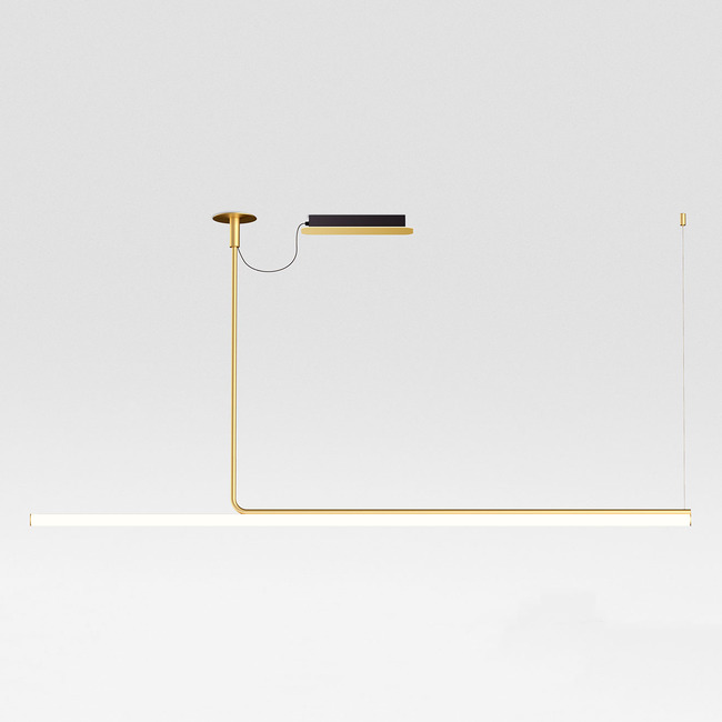 Ambrosia Linear Suspension with Surface Canopy 0-10V by Marset