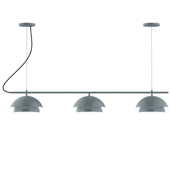 Axis Nest Color-Select Cord Hung Linear Multi-Light Pendant by Montclair Light Works