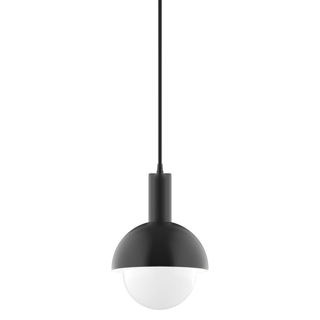 Stack Ray Small Pendant with Glass Globe by Montclair Light Works